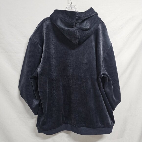 Marine Layer Cord Velour Snap Hoodie Jacket Men Size XL Gray/Charcoal - Picture 15 of 15